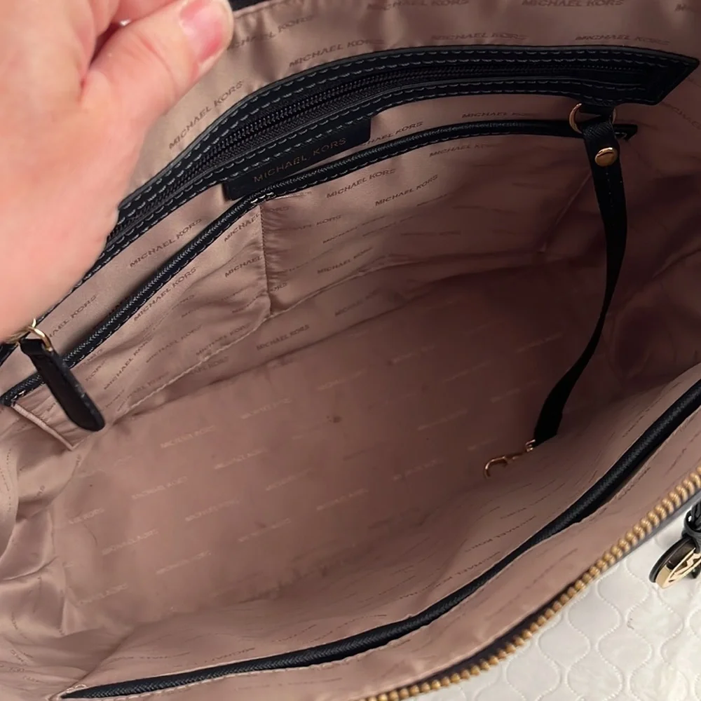 Michael Kors navy blue Jet Set large tote 30F4GTTT9L-414